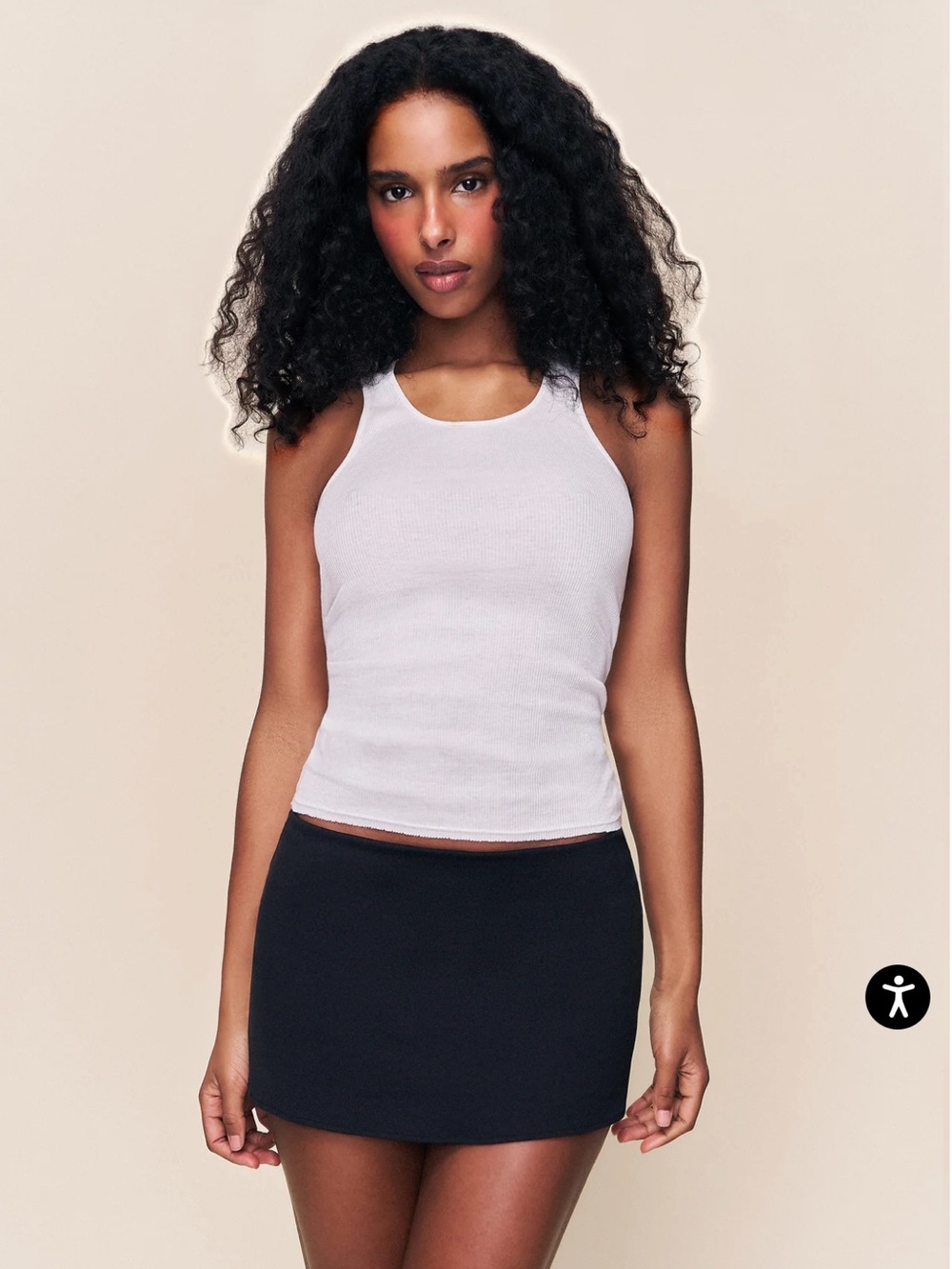 Guizio everyday Black Mini Skort